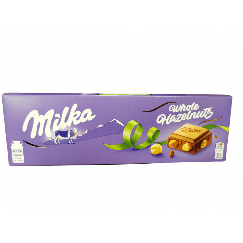 Milka Whole Hazelnuts czekolada mleczna z całymi orzechami laskowymi