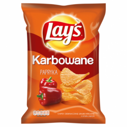 Lay's Karbowane Papryka Chipsy ziemniaczane 120 g
