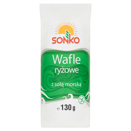 Sonko Classic Wafle ryżowe z solą morską 130 g (14 sztuk)