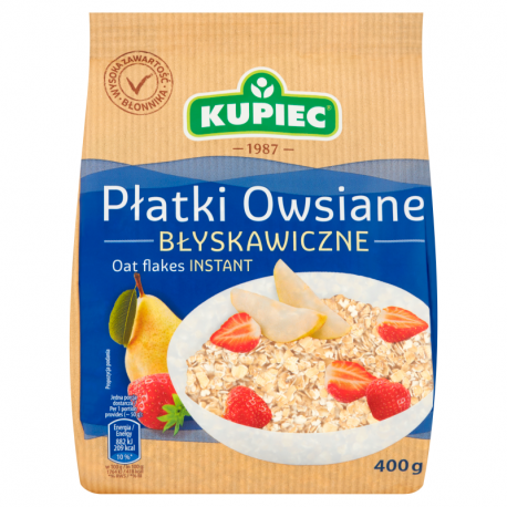 Kupiec Płatki owsiane błyskawiczne 400 g