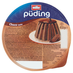 Müller Püding Deser mleczny o smaku czekoladowym z sosem o smaku czekoladowym 450 g