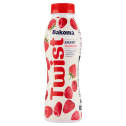 Bakoma Twist Jogurt malinowy 380 g