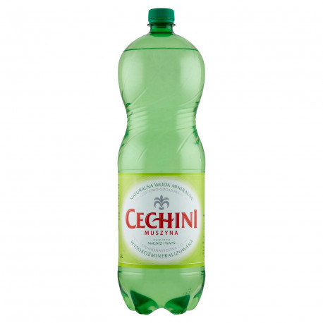 Muszyna Cechini Naturalna woda mineralna wysokozmineralizowana średnionasycona 2 l