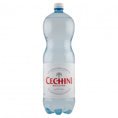 Muszyna Cechini Naturalna woda mineralna wysokozmineralizowana niskonasycona 2 l