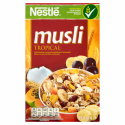 Nestlé Musli Tropical Płatki zbożowe z owocami tropikalnymi i orzechami 350 g