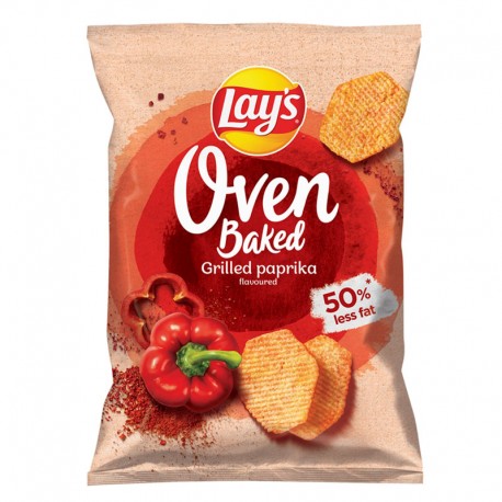 Lay's Oven Baked Pieczone formowane chipsy ziemniaczane o smaku suszonych w słońcu pomidorów 125 g