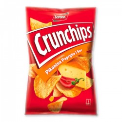 Crunchips Wow Grubo krojone chipsy ziemniaczane o smaku pikantno-śmietankowym 110 g