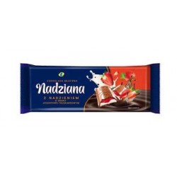 CZEKOLADA MLECZNA Z NADZIENIEM TRUSKAWKO-JOGURTOWYM 100 g MW LEWIATAN
