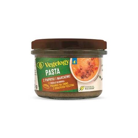 Pasta paprykowo marchewkowa Vegelogy 180 g Lewiatan