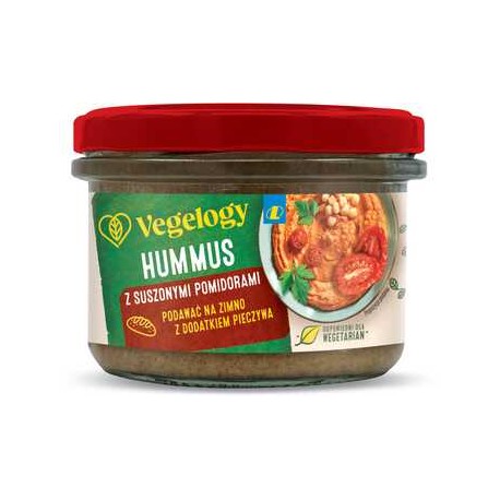 Pasta hummus z suszonymi pomidorami Vegelogy 180 g Lewiatan