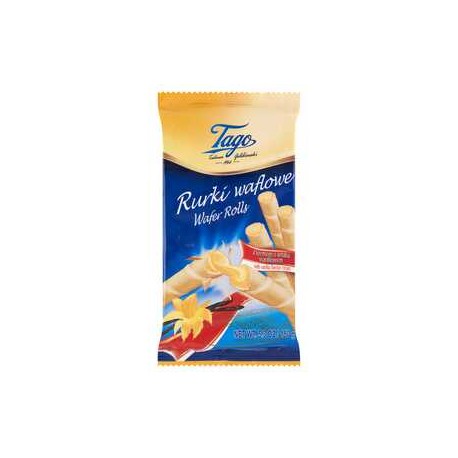Tago Rurki waflowe z kremem o smaku waniliowym 150 g