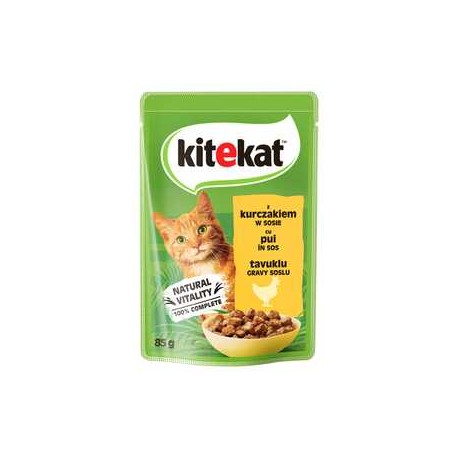 Kitekat z kurczakiem w sosie Karma pełnoporcjowa 85 g