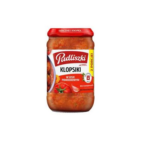 Pudliszki Klopsiki w sosie pomidorowym 590 g