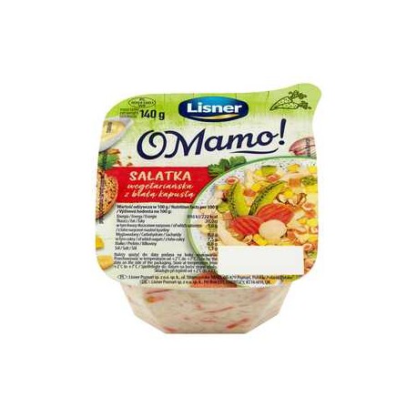 Lisner O Mamo! Sałatka wegetariańska z białą kapustą 140 g