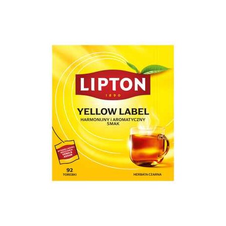 Lipton Yellow Label Herbata czarna 92 torebki