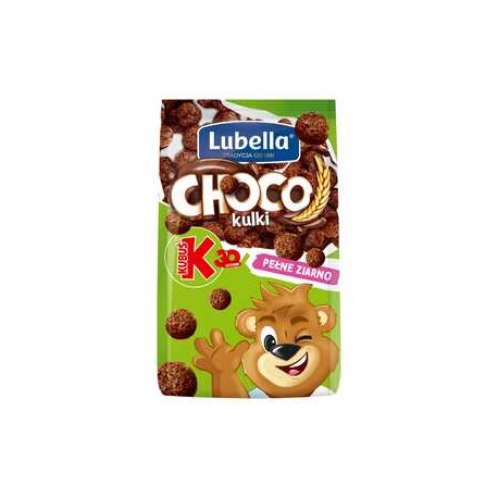 Lubella Mlekołaki Choco Kulki Zbożowe kulki o smaku czekoladowym 500 g