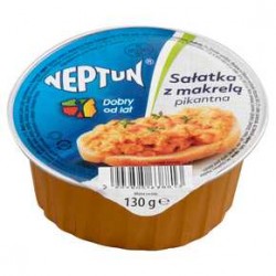 SAŁATKA NEPTUN PIKANTNA Z MAKRELĄ 130 g GRAAL