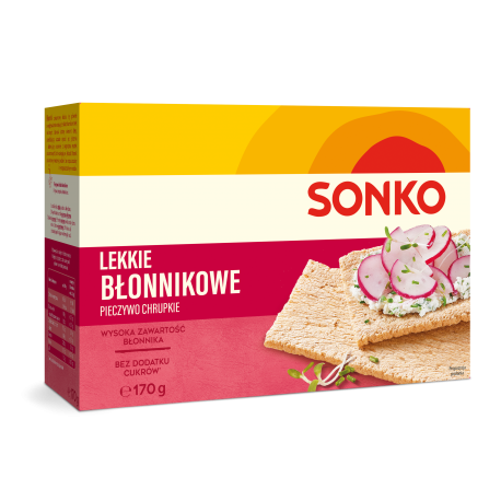 Sonko Pieczywo chrupkie Lekkie błonnikowe 170 g (32 sztuki)