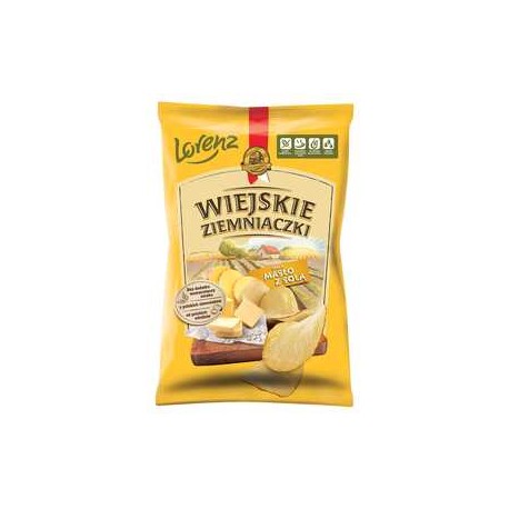 Przysnacki Chipsy o smaku wiejskie masło z solą 130g