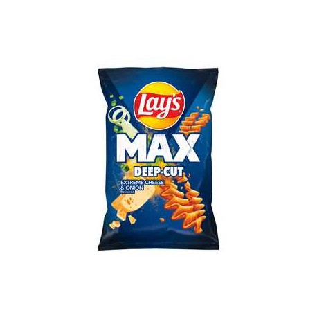Lay's Maxx Chipsy ziemniaczane o smaku sera i cebulki 120 g