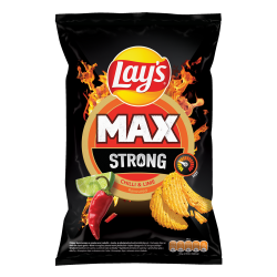 Lay's Strong Chipsy ziemniaczane karbowane o smaku ostrego chilli i limonki 120 g