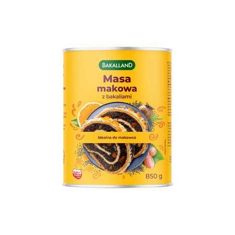 Bakalland Masa makowa z bakaliami 850 g