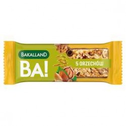 Bakalland Ba! 5 orzechów Baton zbożowy 40 g