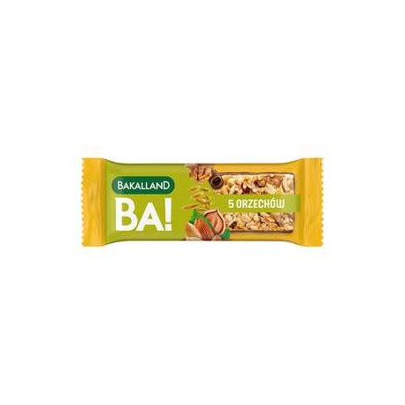 Bakalland Ba! 5 orzechów Baton zbożowy 40 g