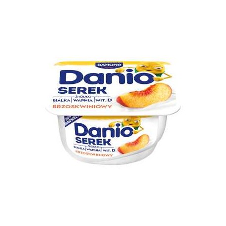 Danone Danio Serek homogenizowany brzoskwiniowy 130 g