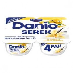 Danone Danio Serek homogenizowany o smaku waniliowym  (4 x 130 g)