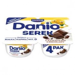 Danone Danio Extra Serek homogenizowany z czekoladą 520 g (4 x 130 g)