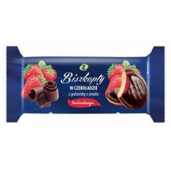 Biszkopty z galaretką o smaku truskawkowym 135 g Lewiatan