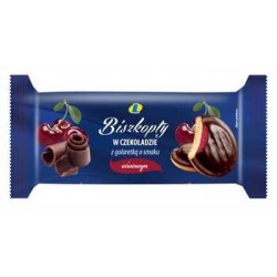 Biszkopty z galaretką o smaku wiśniowym 135 g Lewiatan