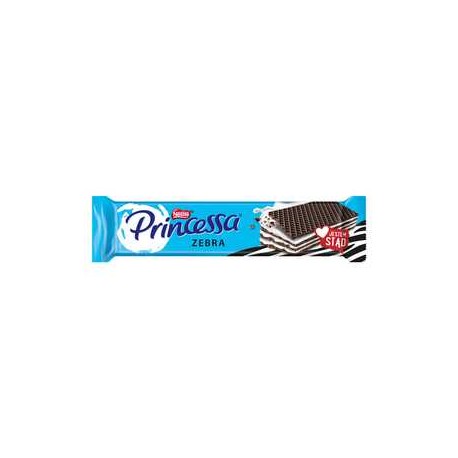 Princessa Zebra Kakaowy wafel przekładany kremem mlecznym 30 g