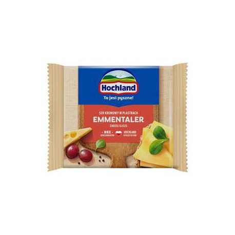 Hochland Ser kremowy Emmentaler w plastrach 130 g