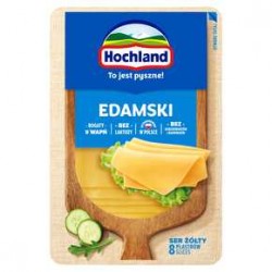 Hochland Ser żółty Edamski w plastrach 135 g