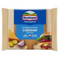 Hochland Ser kremowy Cheddar w plastrach 130 g