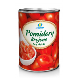 Pomidory krojone bez skórki 400 g Lewiatan