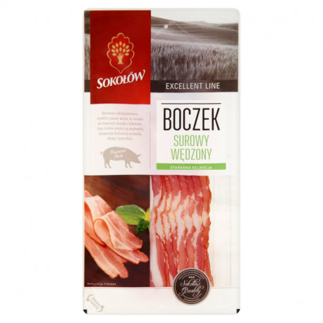 Sokołów Boczek surowy wędzony 100 g