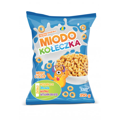 Płatki Miodo kółeczka 250 g Lewiatan