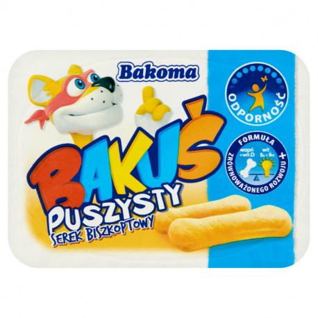 Bakoma Bakuś Puszysty serek biszkoptowy 90 g