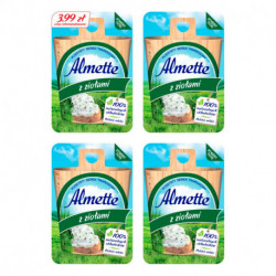 Almette Puszysty serek twarogowy z ziołami 120 g (4 x 30 g)