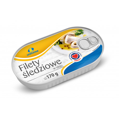 Filety śledziowe w oleju 170g Lewiatan