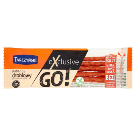 Tarczyński Kabanos Exclusive Go! drobiowy z dodatkiem wieprzowiny 50 g