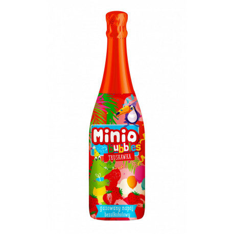 Napój gazowany MINIO BUBBLES truskawka 0,75 l