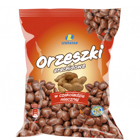 Orzeszki arachidowe w czekoladzie mlecznej 80 g Lewiatan