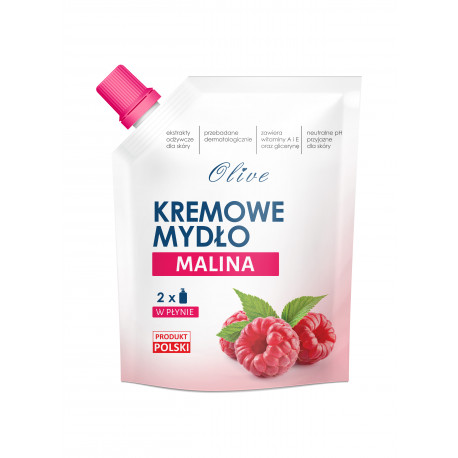 Kremowe mydło w płynie Olive Malina zapas 900 ml