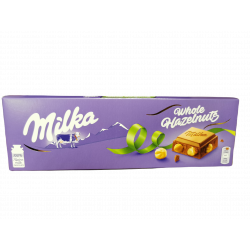Milka Whole Hazelnuts czekolada mleczna z całymi orzechami laskowymi 250 g