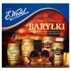 E. Wedel Baryłki z alkoholem w czekoladzie deserowej 200 g