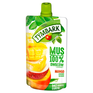 Tymbark Mus 100% mango jabłko banan 120 g